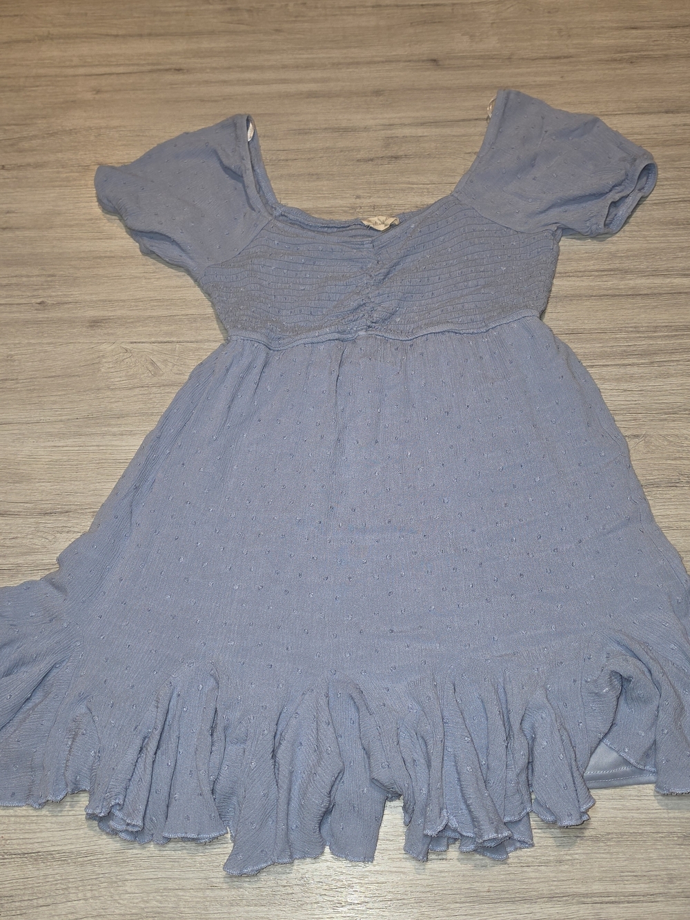 Altar'd State Mini Short Sleeve Dress Women's Blue Size Medium L5 - Picture 2 of 6